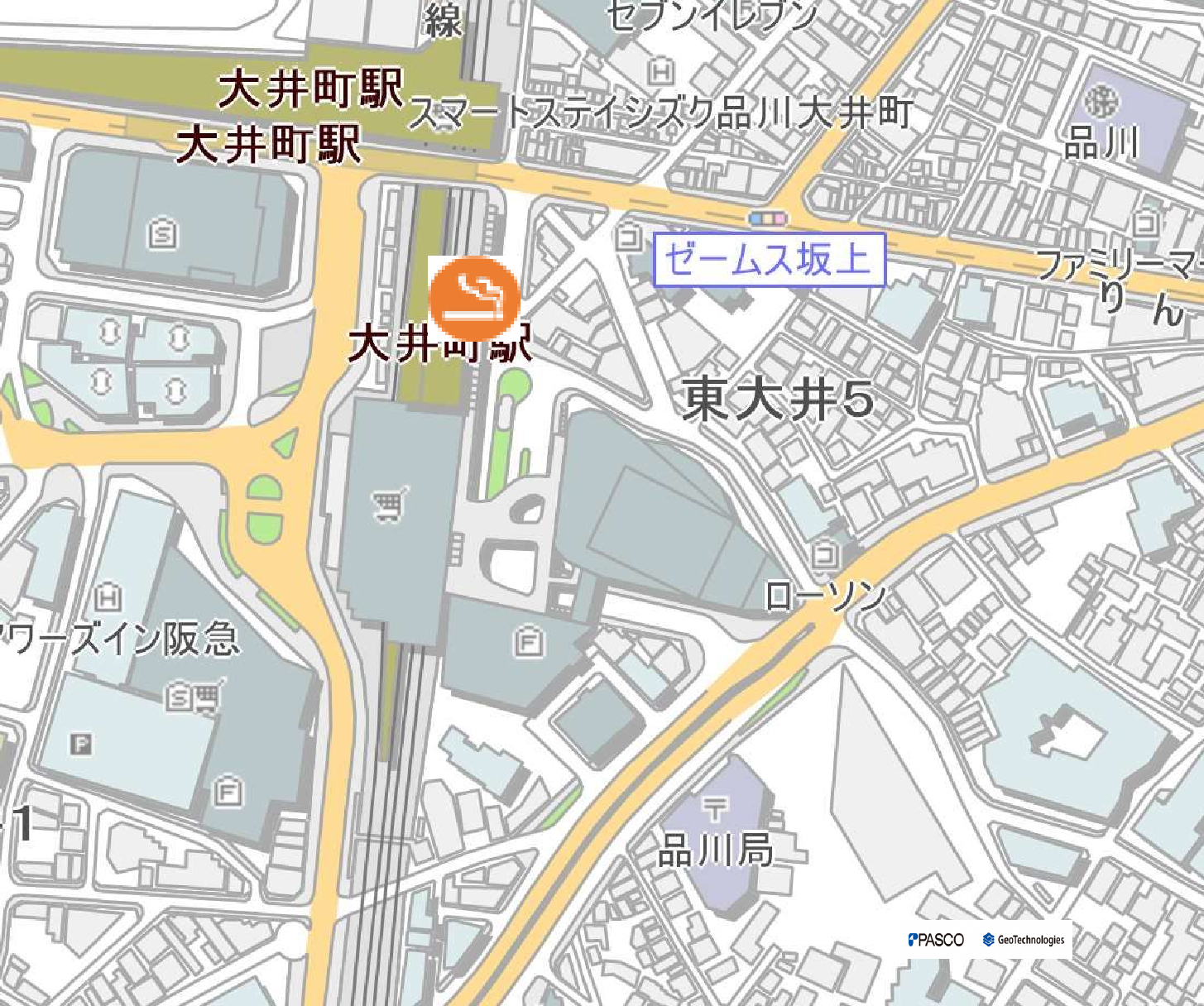 大井町駅東口コンテナ型喫煙所