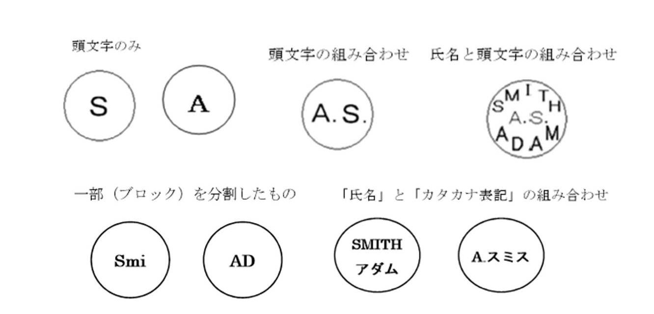 外国籍の方が登録できない印鑑の例1